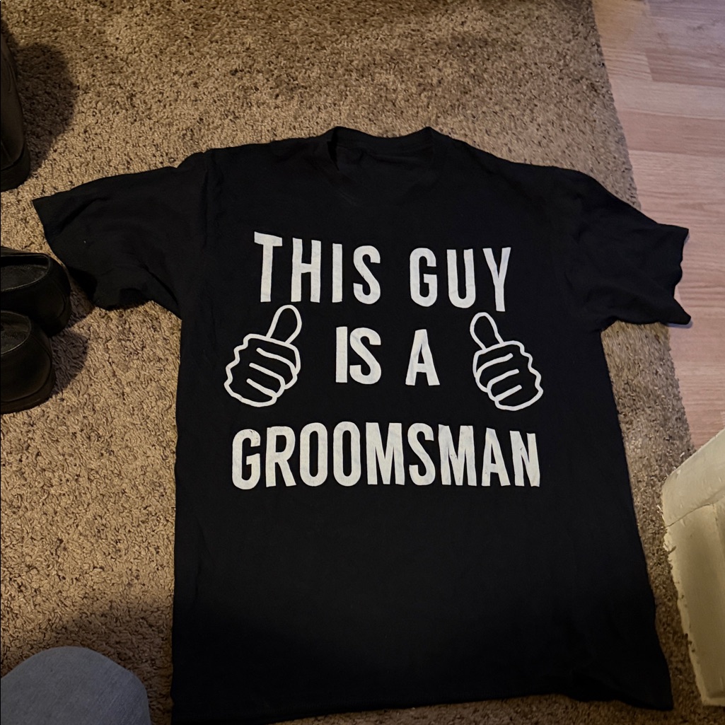 Black This Guy Is A Groomsman TShirt